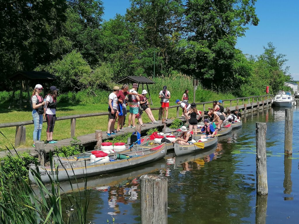 Wasserwanderstelle an der Kleinseenplatte in MV